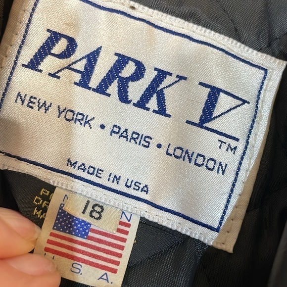 Vintage Park V Black Leather Made in USA Moto Jacket - Picture 2 of 11